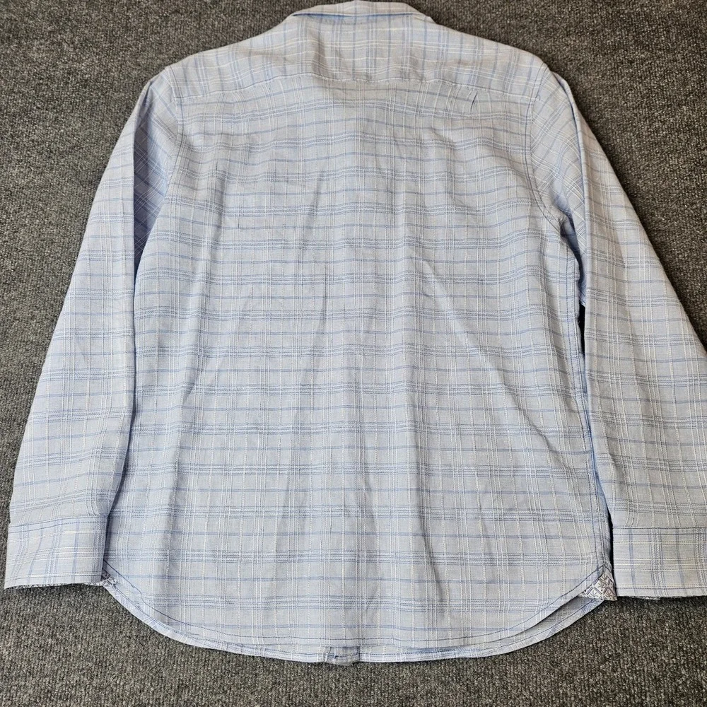Tommy Bahama Mens Barbados Breeze Stretch Linen Blend L/S Shirt Size Large Blue